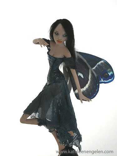nightwish gothic  fairy sculpture polymer clay